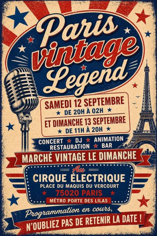Paris Vintage Légend au Cirque Electrique avec Fiftiessound