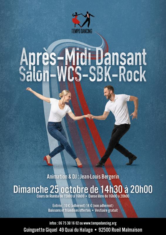 TEMPO DANCING après midi toutes danses à Rueil Malmaison/ Dj et animation Jean-Louis BERGERIN