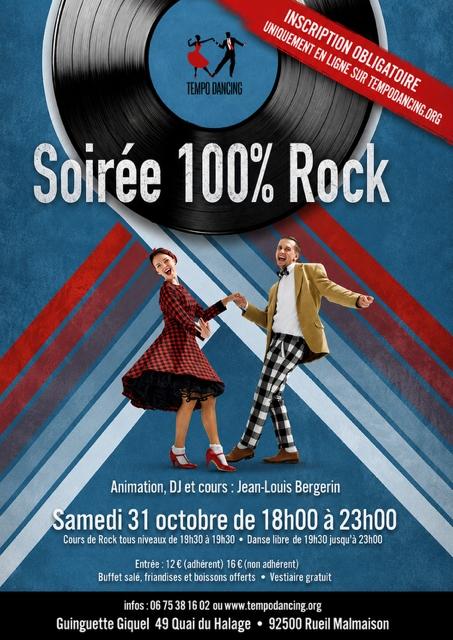 TEMPO DANCING soirée 100% Rock'n'roll Guinguette Giquel à Rueil Malmaison/ Dj et animation Jean-Louis BERGERIN réservation obligatoire